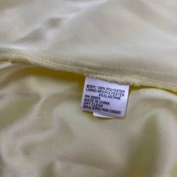 Gianni Bini Yellow Off Shoulder Midi TAYLOR Dress Like New! size 12 - Picture 6 of 6